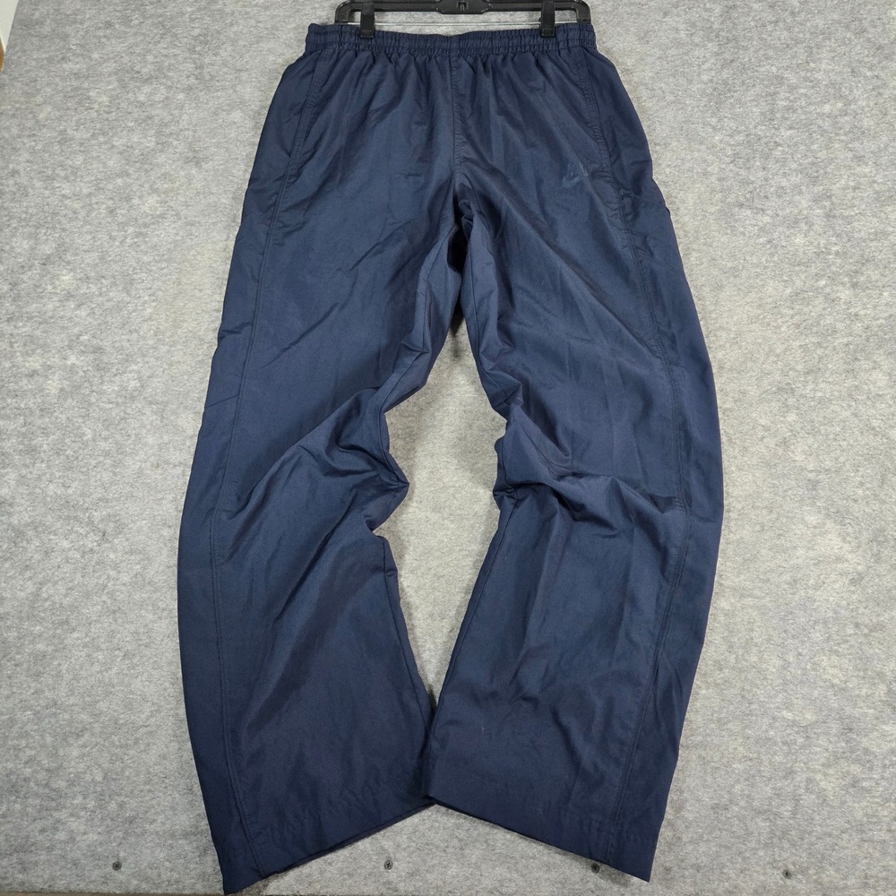 Y2K Nike Mens Navy Blue Sportswear Mesh Lined Track Pants Medium 274010-451